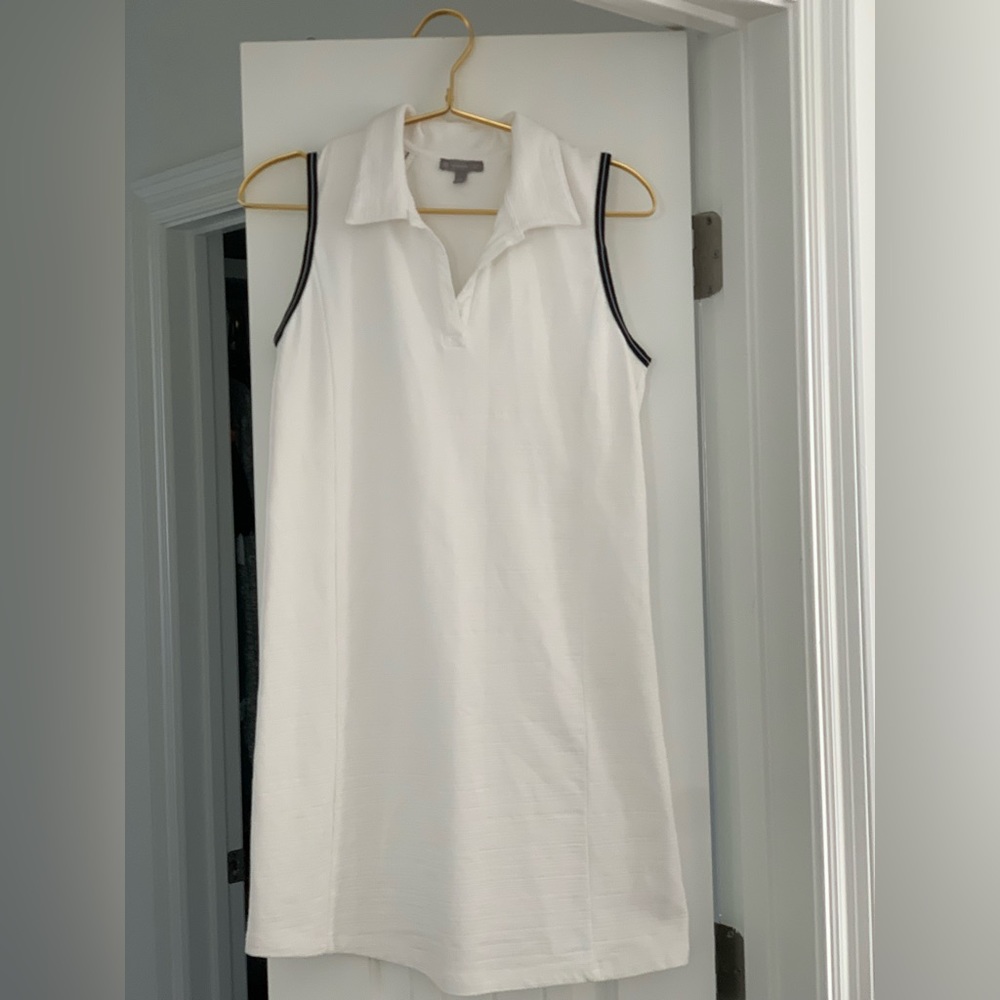 T Talbots white sports dress